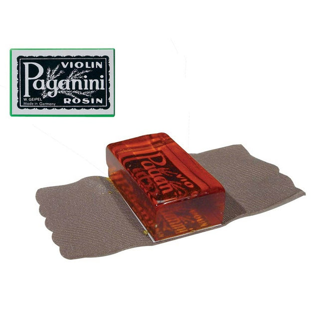 Geipel ROV-074 rosin for violin, clear, oblong, large, in cloth