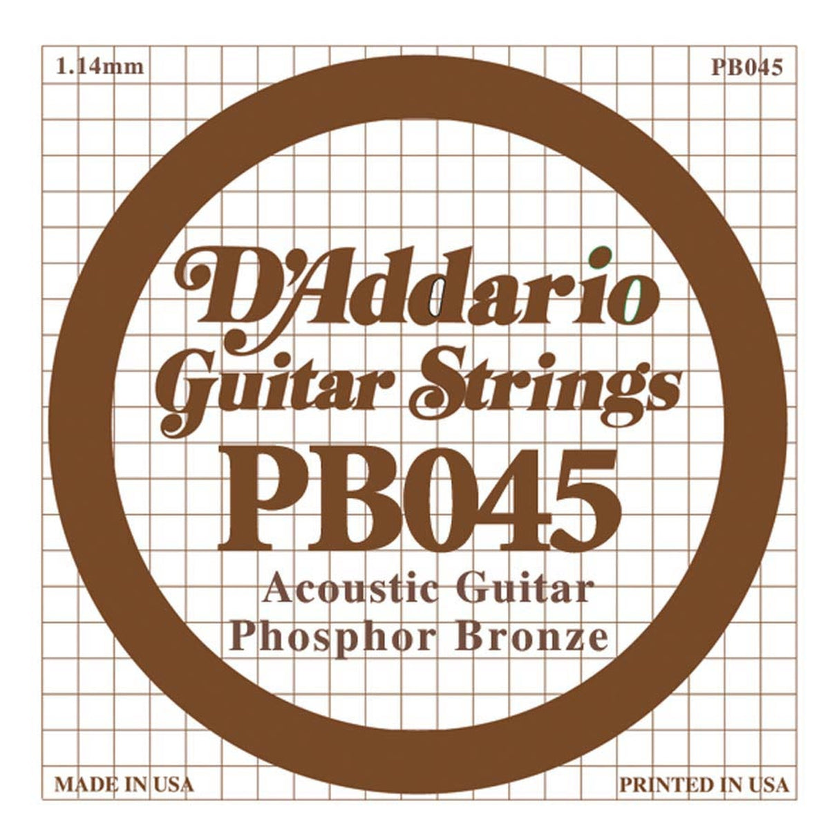 D'Addario DPB-045 045 snaar, phosphor bronze