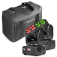 BeamZ MHL36 LED Wash Moving Head Set van 2 – 4x 9W RGBW in Draagtasje