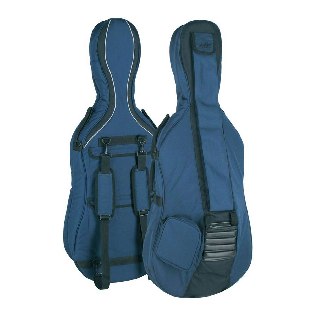 Boston CT-234 cellotas 3/4, donkerblauw-grijs, 23mm gevoerd, 2 riemen, diverse accessoire vakken