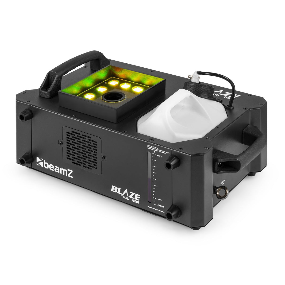 beamZ Blaze 800 Rookmachine met RGBA LED’s – 800W, DMX & LCD-bediening