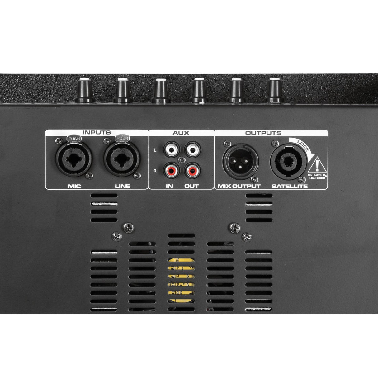 VONYX VX1200 750W Kolom Geluidssysteem met 12 inch Subwoofer en 4x 4,5 inch Drivers