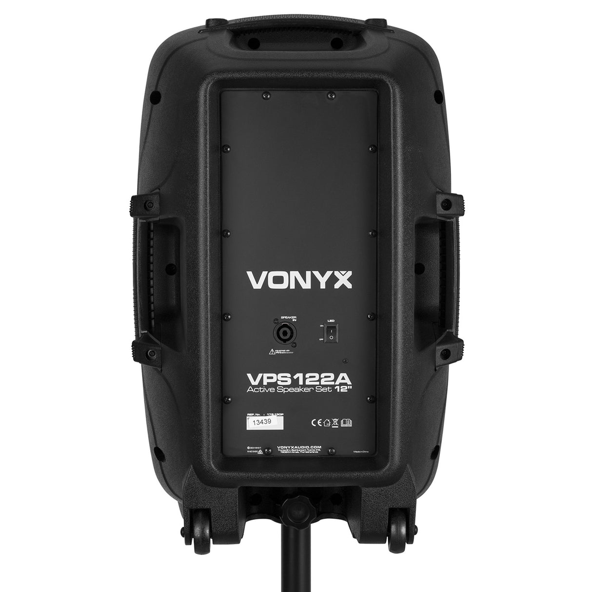 VONYX VPS122A 800W Actieve Speakerset met Bluetooth, USB/SD en 12 inch Woofers