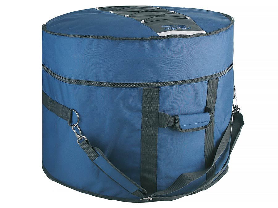 Boston DBL-20-B Deluxe bassdrum gigbag 20", zwart-blauw, 15 mm gevoerd hardfoam