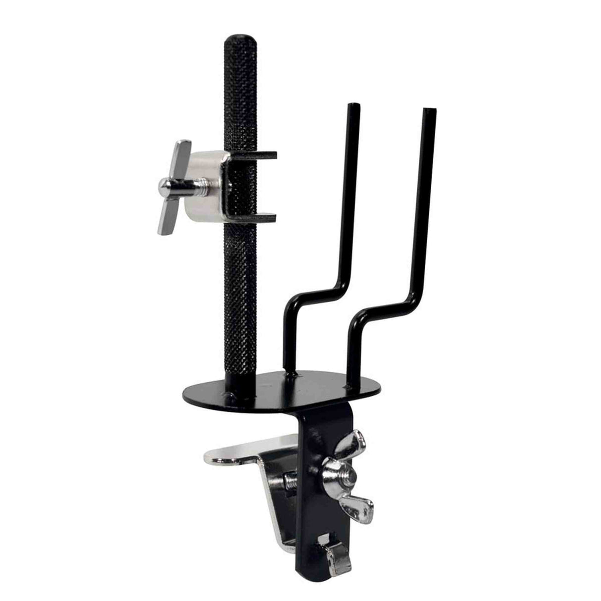 Hayman PA-55 Houder voor koebel en woodblock, ring bevestiging, met U-klem