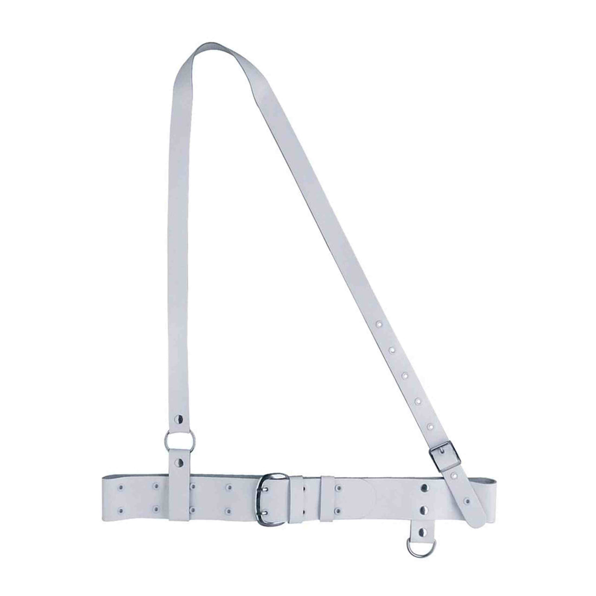 Boston SK10 Koppel, senior model, leder, wit