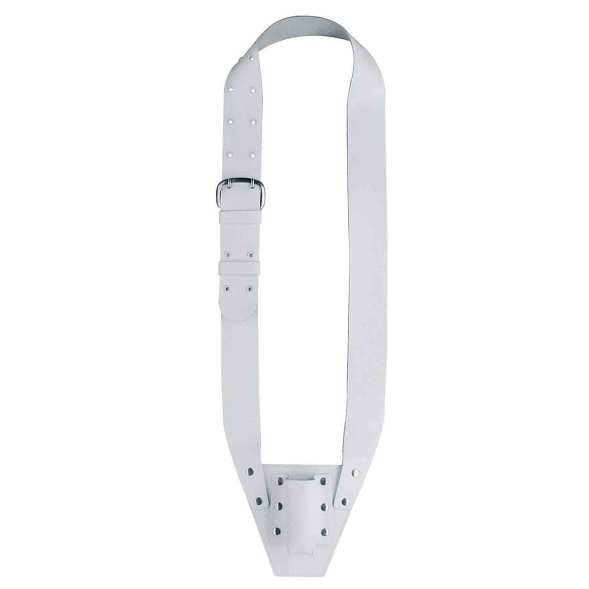 Boston VD-10-W Vaandelriem, leder, wit
