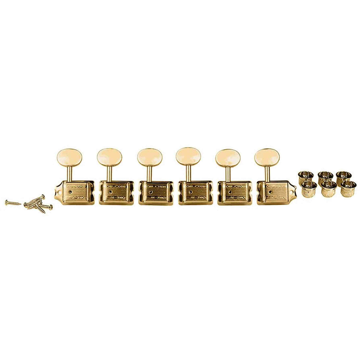 Wilkinson 162-GL Stemmechanieken voor gitaar, vintage F-style, 6x links, goud, split as
