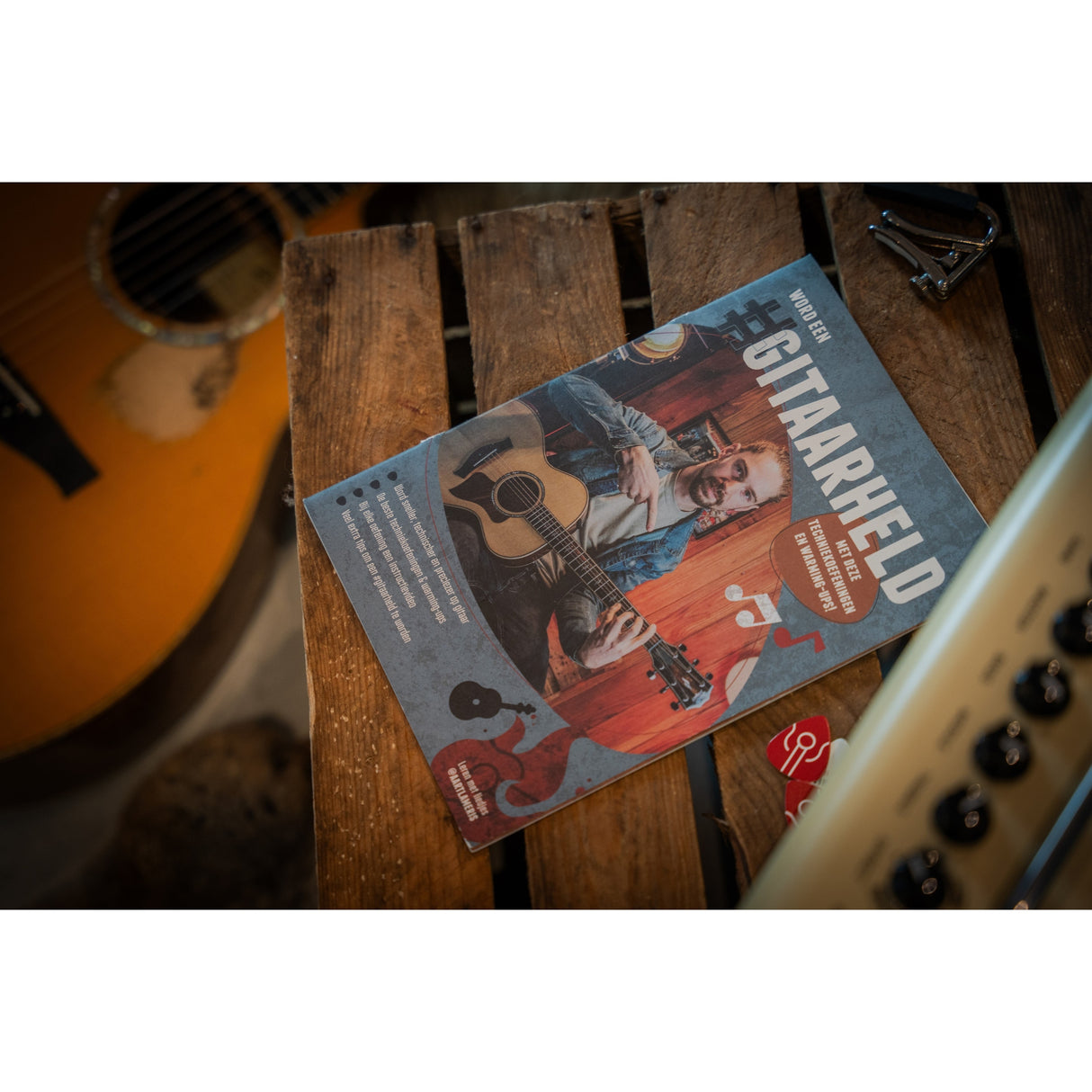 Gitaarheld gitaarboek van Aart Lameris – 17 techniekoefeningen + theorie, tips en video's