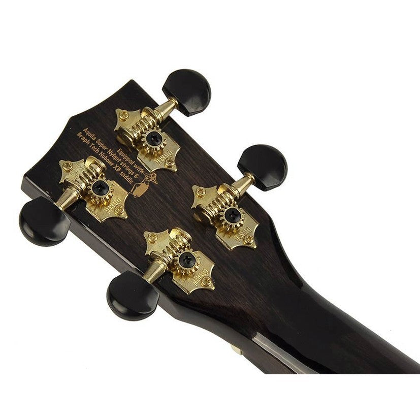 Mahalo MH2WTBK Hano Series Concert Ukulele Transparant Zwart Wide Neck