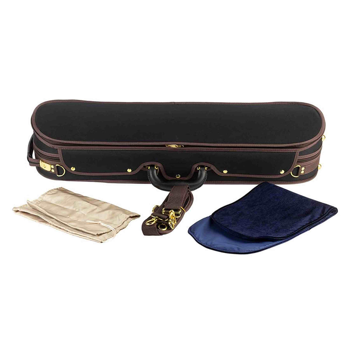 Leonardo VC-LUX-BU Lux Series vioolkoffer oblong 4/4 zwart