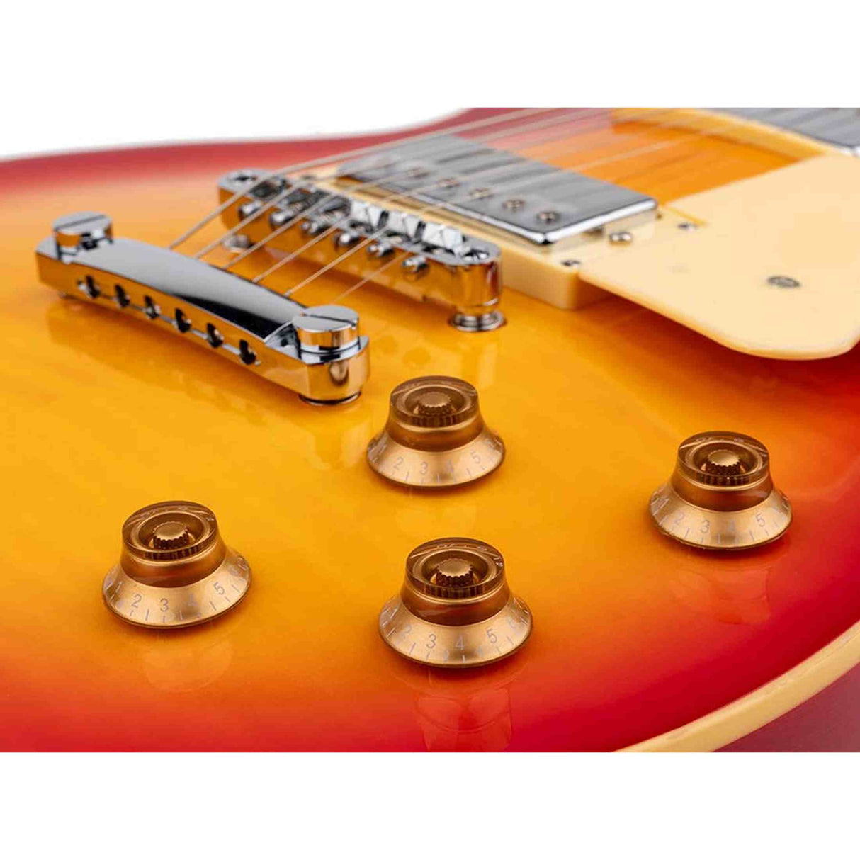 SX EF3D-CS elektrische gitaar – LP Standard stijl, 2 humbuckers, mahonie/esdoorn, Cherry Sunburst