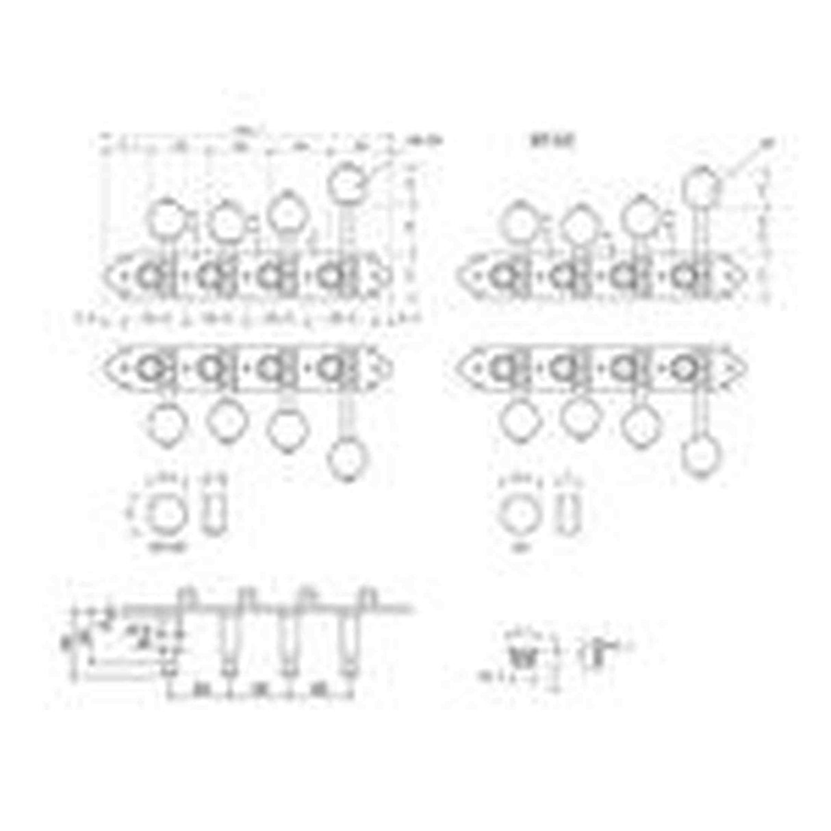 Gotoh GTH15790 MF40 F Stemmechanieken voor F-Style Mandoline, Goud, Zwarte MB Knoppen, 1:14 Overbrenging