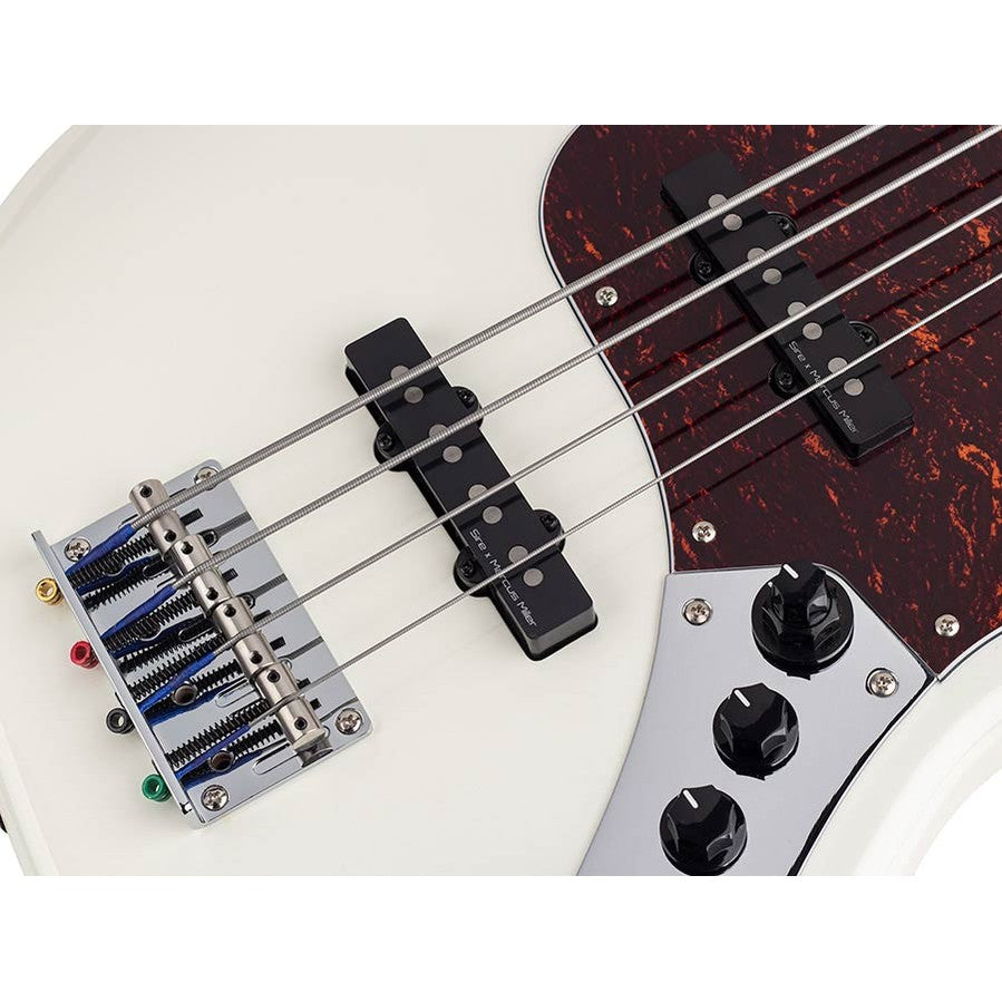 Sire V7+ A4F/AWH Marcus Miller 2nd Gen fretless 4-snarige basgitaar Antique White