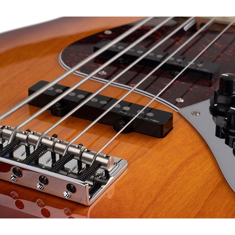 Sire V7+ A5F/TS Marcus Miller 2nd Gen fretless 5-snarige basgitaar Tobacco Sunburst
