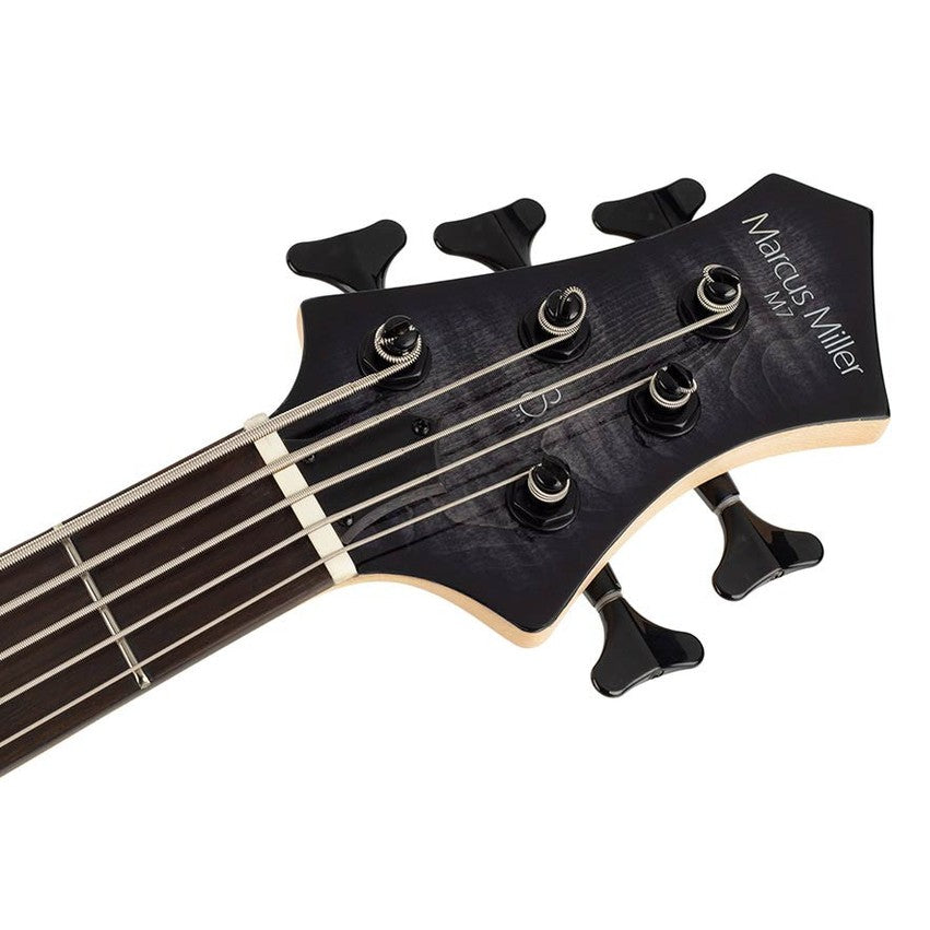 Sire M7+ S5/TBK Marcus Miller 5-Snarige Basgitaar Transparent Black