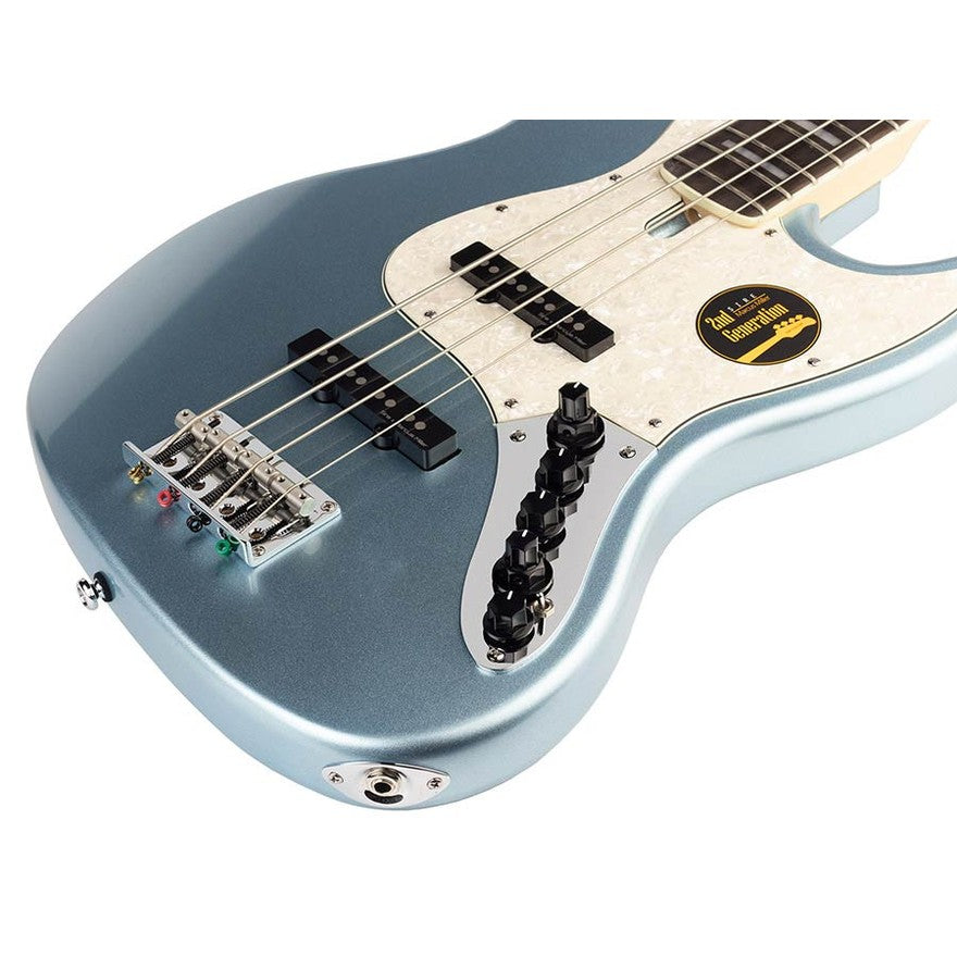 Sire V7+ A4/LPB Marcus Miller 4-snarige actieve basgitaar Lake Placid Blue