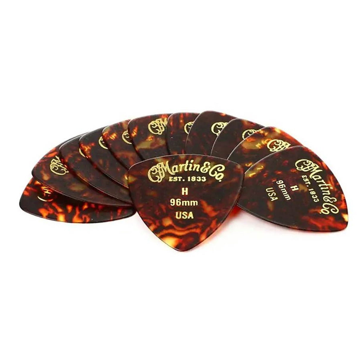 Martin SPA 18A0054 pick pack 346 vorm .96mm faux schildpad Zwaar 12 stuks
