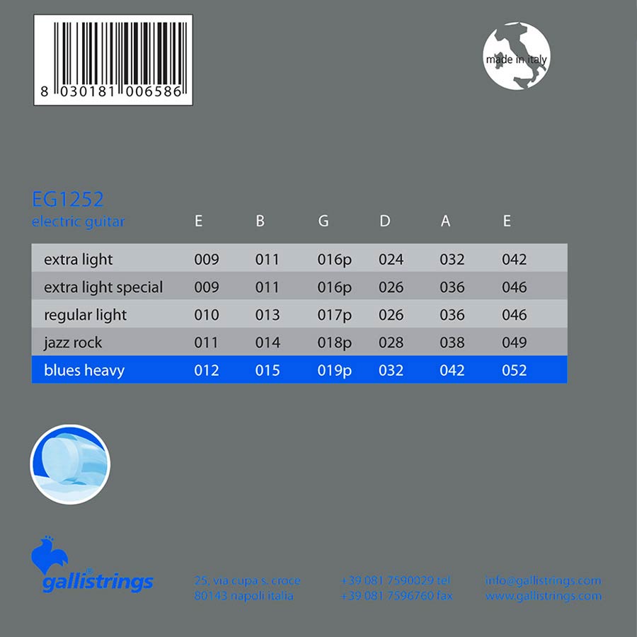 Galli EG-1252 ProCoated elektrische gitaarsnaren 012-052