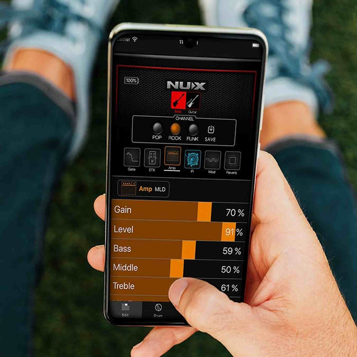 NUX MPLUG Mighty Series hoofdtelefoonversterker met effecten, amp-modellen en Bluetooth