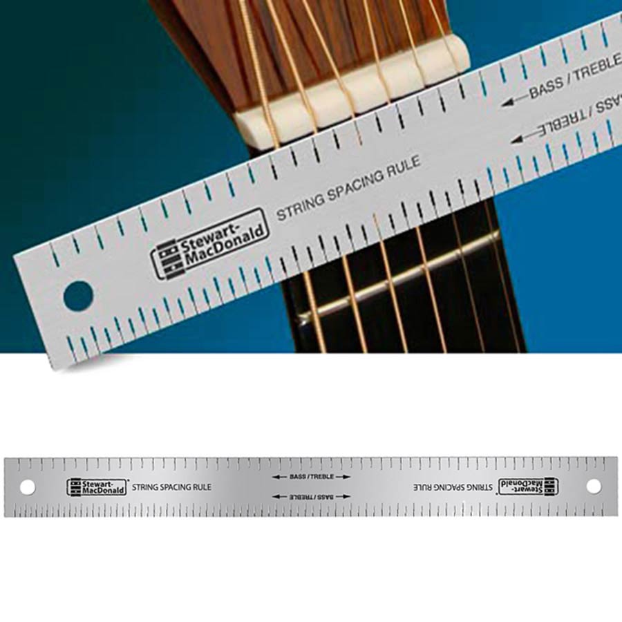 StewMac SM0673 Snaarverdelingsliniaal RVS