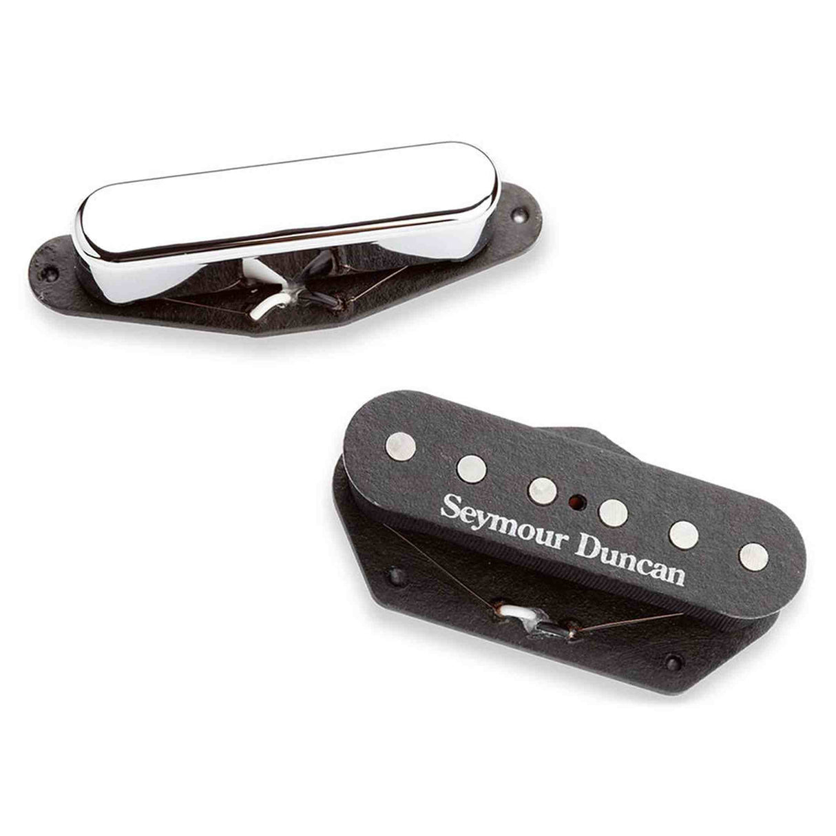 Seymour Duncan SD40667 Hot Tele Set For TE - STR-2 (hals) and STL-2 (brug), chroom / zwart