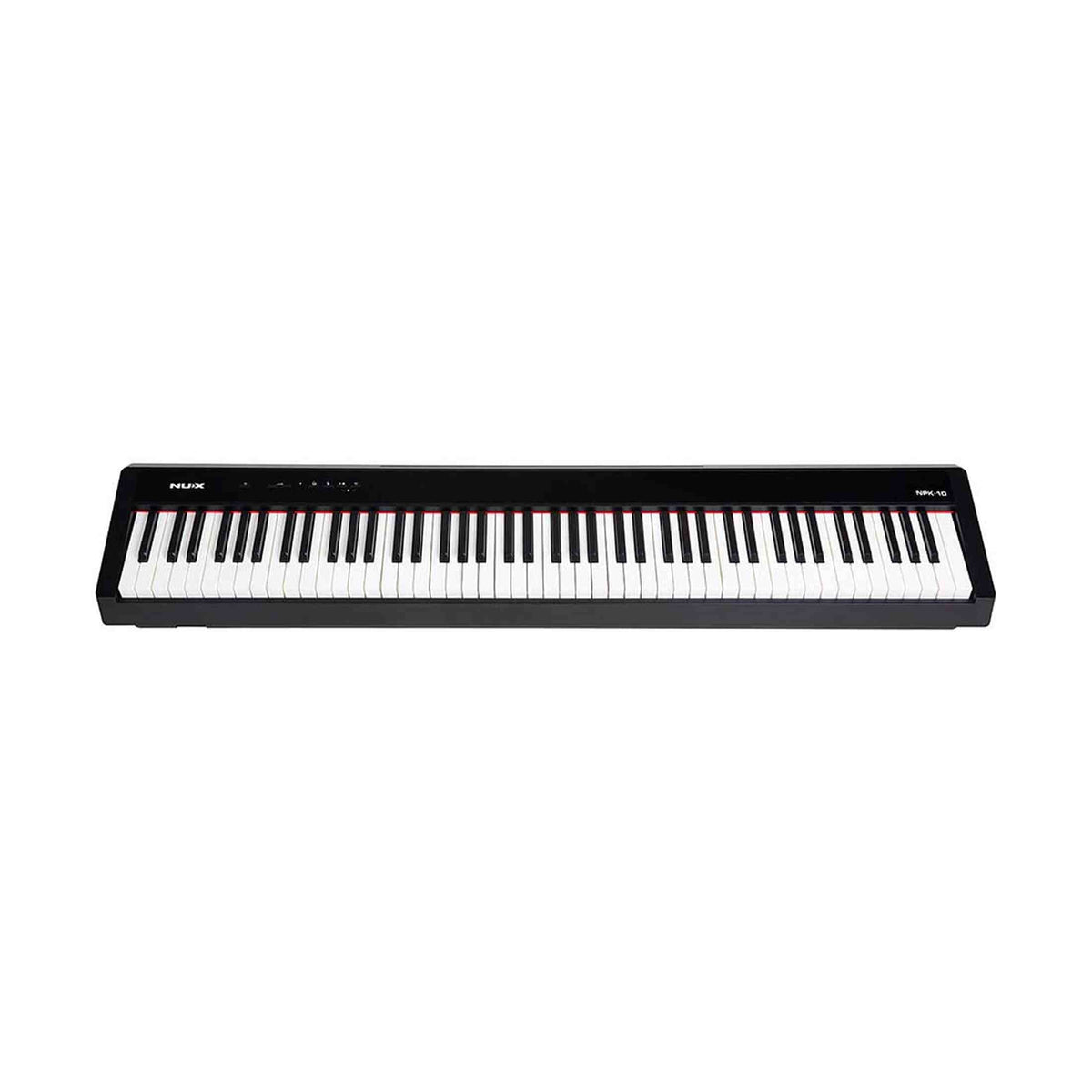 NUX NPK-10 digitale stage piano zwart met NPS1 standaard, 88 toetsen en kruk