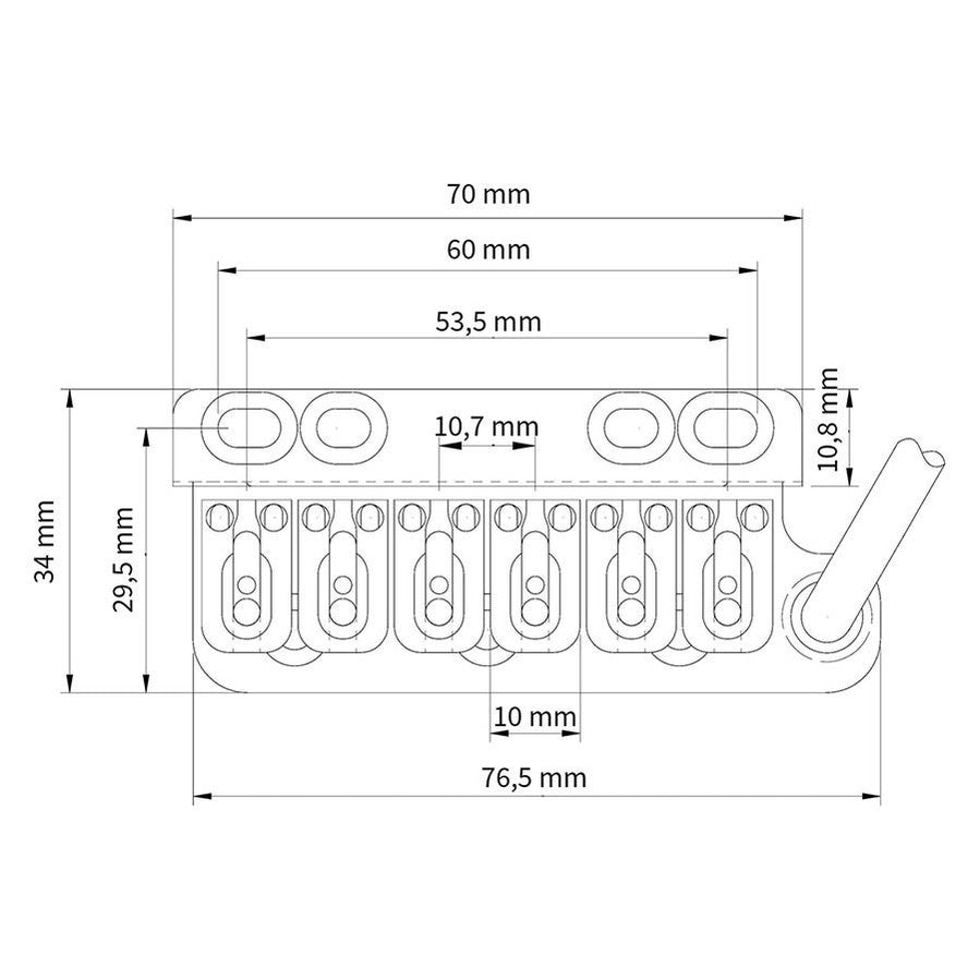 VegaTrem VT1/SS Ultra Tremolo Systeem - Satin RVS