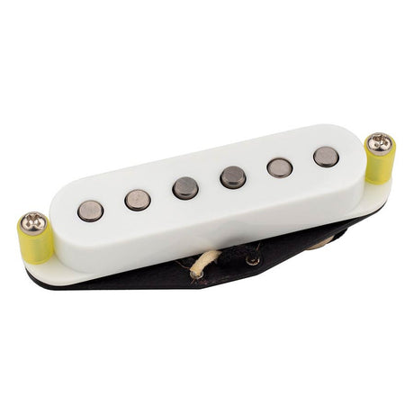 Roswell RP-S74BWHT vintage '74 stijl enkele spoel ST pickup, Alnico 5 staven, brug, wit