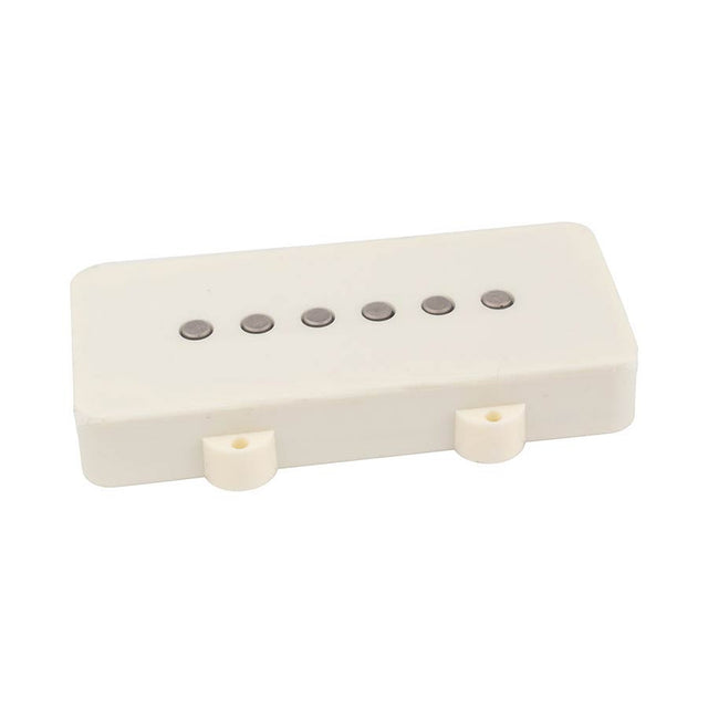 Roswell RP-JMBADWH vintage enkele spoel JM pickup, Alnico 5 staven, brug, verouderd wit