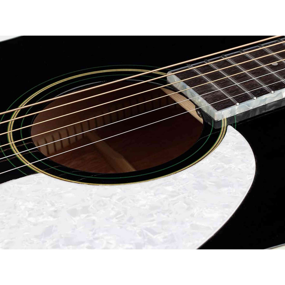 Richwood HSD-55-BK Heritage Series Dreadnought massief sparren bovenblad hoogglans zwart