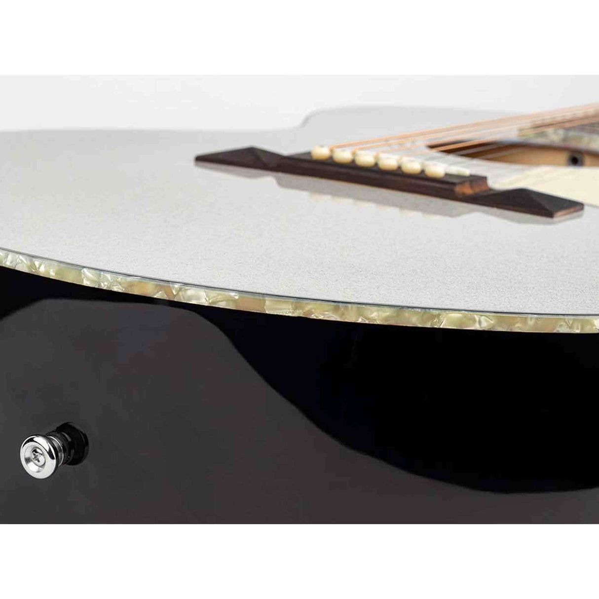 Richwood HSJ-55-GS Heritage Series Jumbo Jumbo Massief Bovenblad Akoestische Gitaar zilver metallic Hoogglans