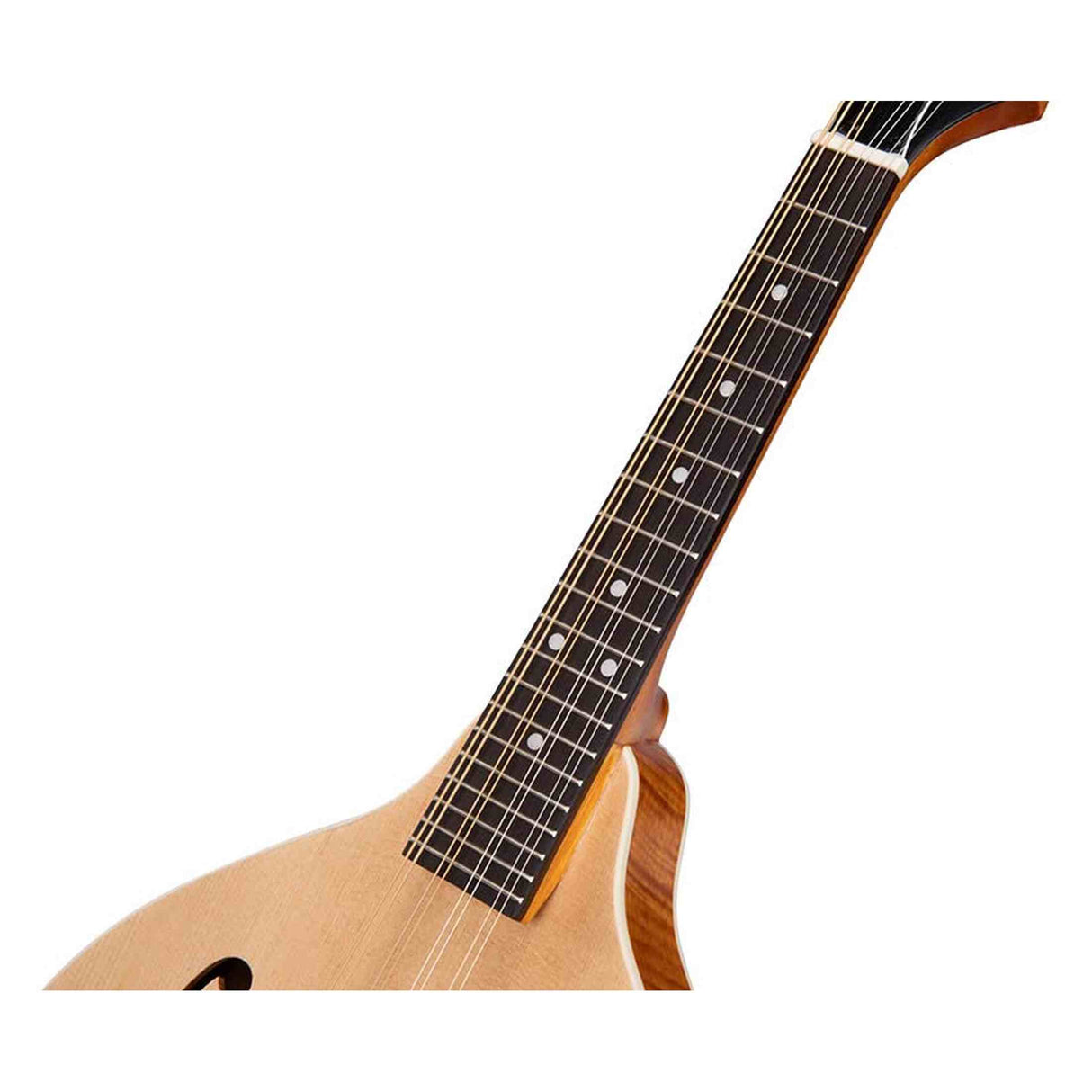 SX SMA600 A-Style Mandoline – Massief Sparren Top, Gevlamd Okoumé & Gigbag