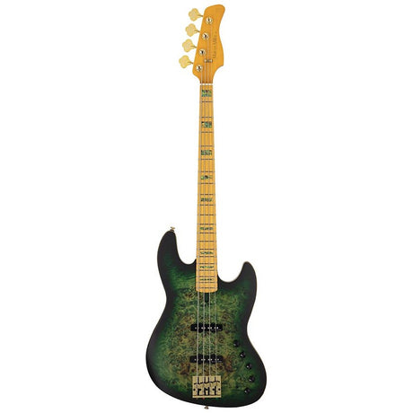 Sire V10 4/TGRS Marcus Miller 4-snarige actieve basgitaar Transparent Green Satin