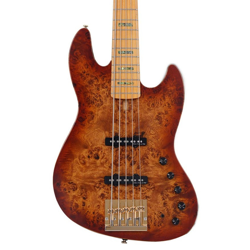 Sire V10 5/NTS Marcus Miller 5-snarige actieve basgitaar Natural Satin