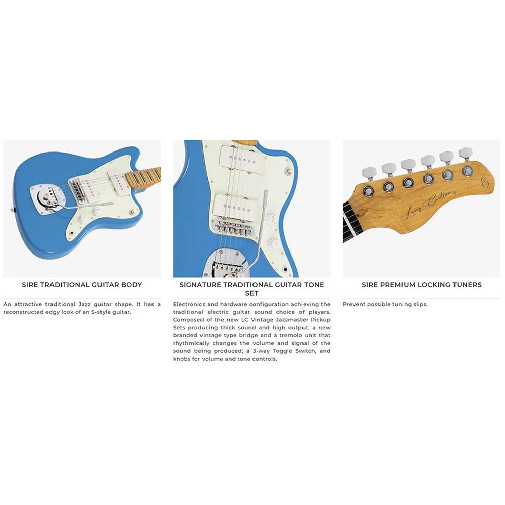 Sire Guitars J5/WH Mahonie elektrische gitaar J-stijl, wit