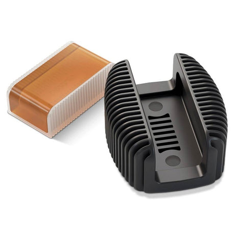 D'Addario DRGBK-VR200 rosin guard with clear rosin, oblong