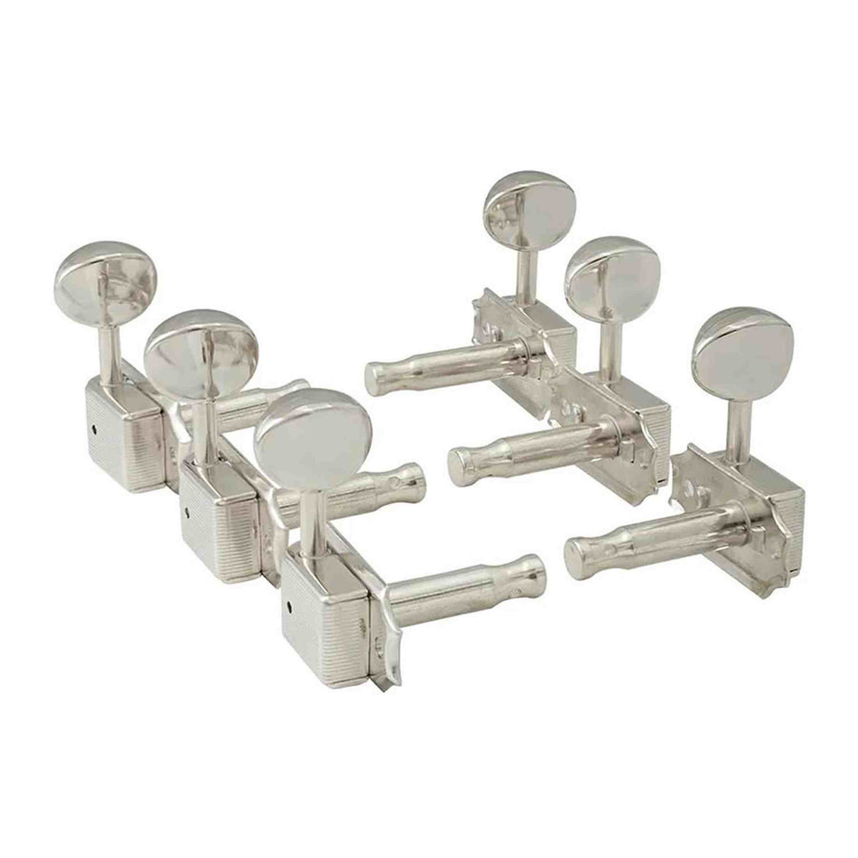 Hosco Japan H-20332NSVTR Stemmechanieken voor gitaar, 3xL + 3xR, Vintage Tone Revival Series, nikkel oval knop, nikkel