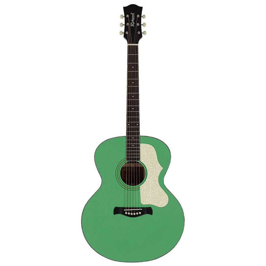 Richwood HSJ-55-GN Heritage Series jumbo akoestische westerngitaar mint groen