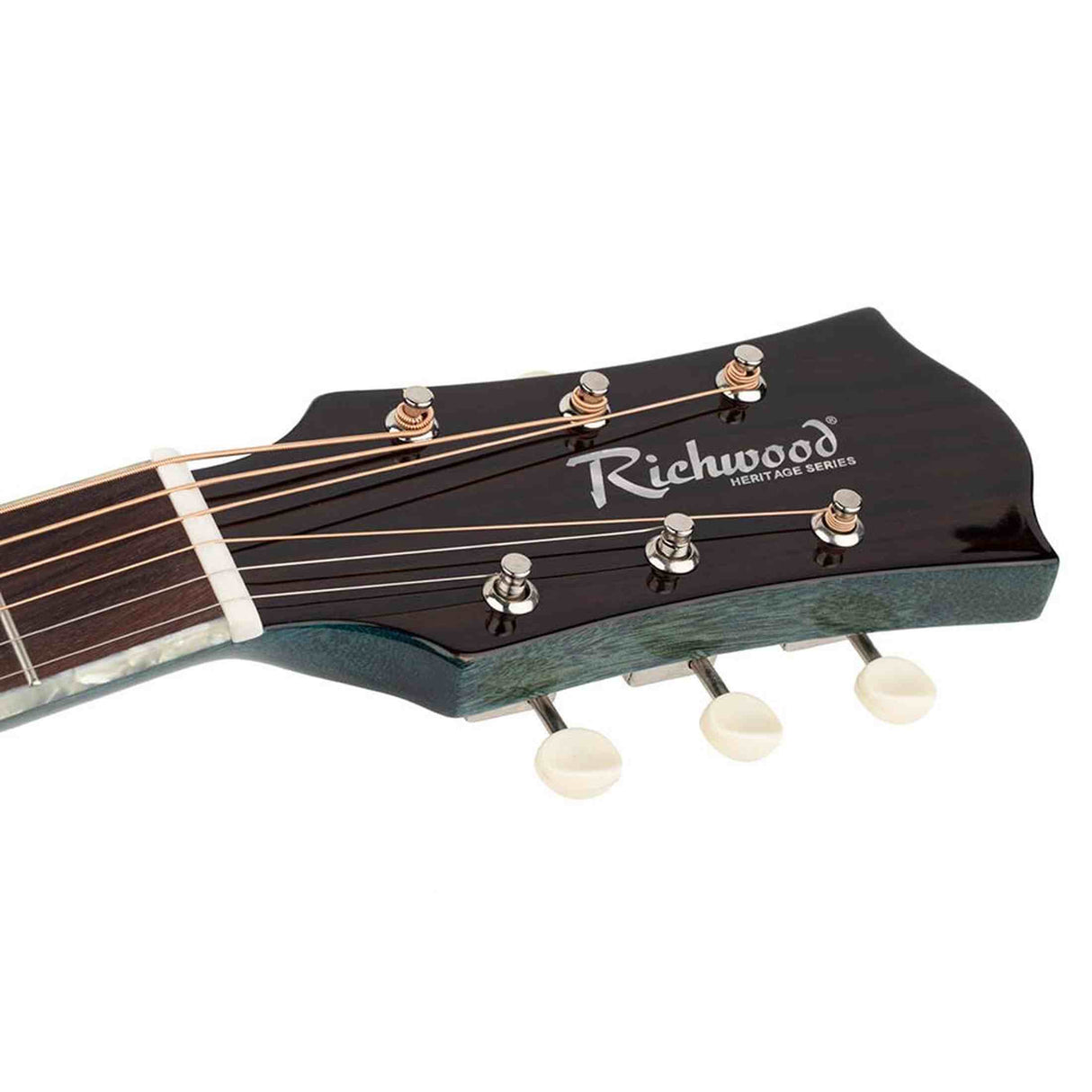 Richwood HSJ-55-LB Jumbo Jumbo Massief Bovenblad Akoestische Gitaar Light Blue Hoogglans