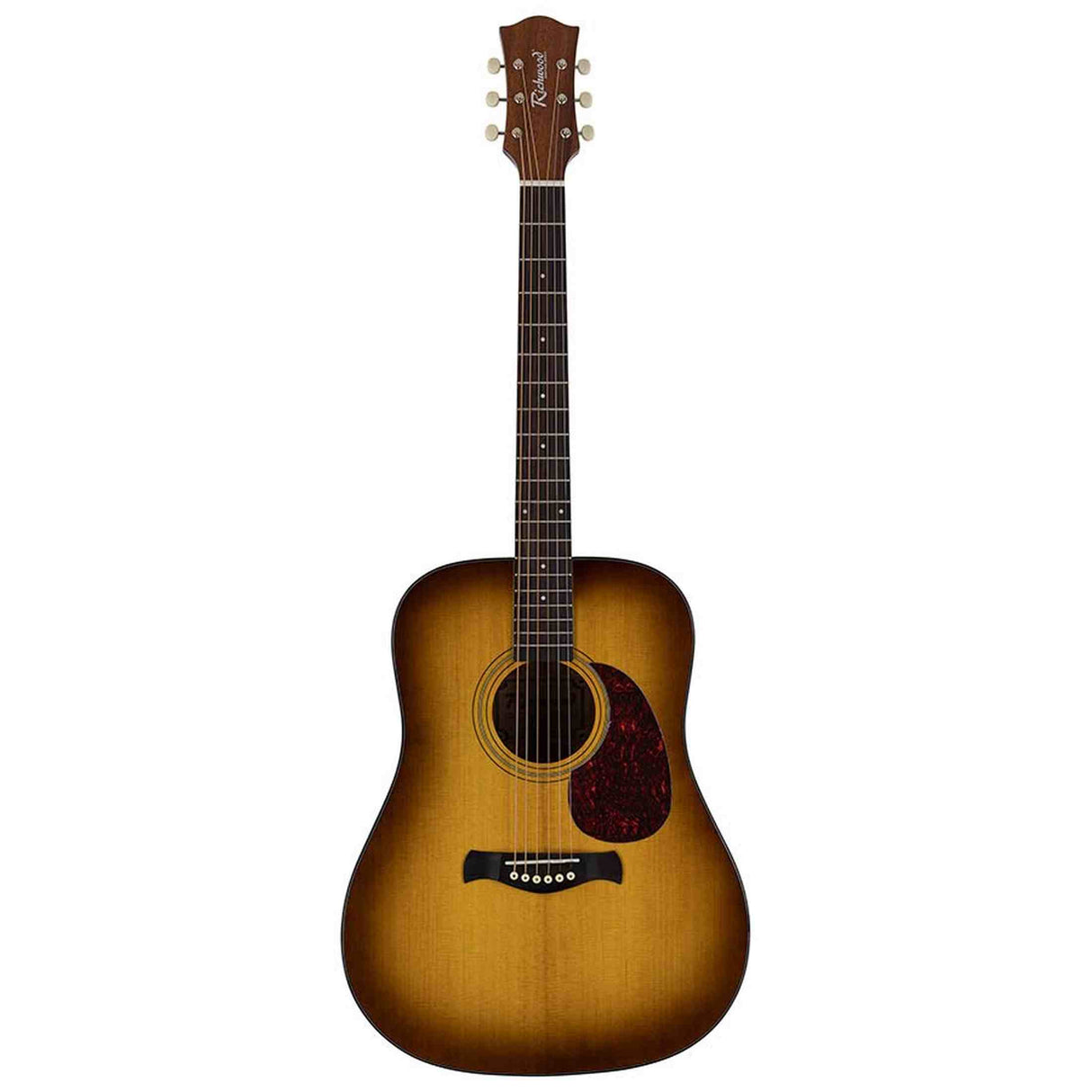 Richwood HSD-40-SB Heritage Series Dreadnought massief sparren bovenblad edge sunburst