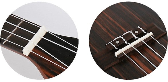 Flight DUC460 Amara EQ Elektrisch-Akoestische Concert Ukulele met Amara Body, Pickup en Aquila Super Nylgut Snaren