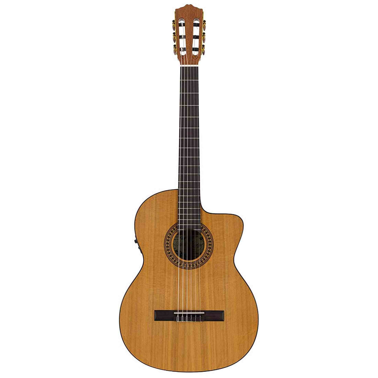 Salvador Cortez CC-2248CE klassieke gitaar massief ceder bovenblad, sapele, cutaway, 48mm hals, Fishman Presys I
