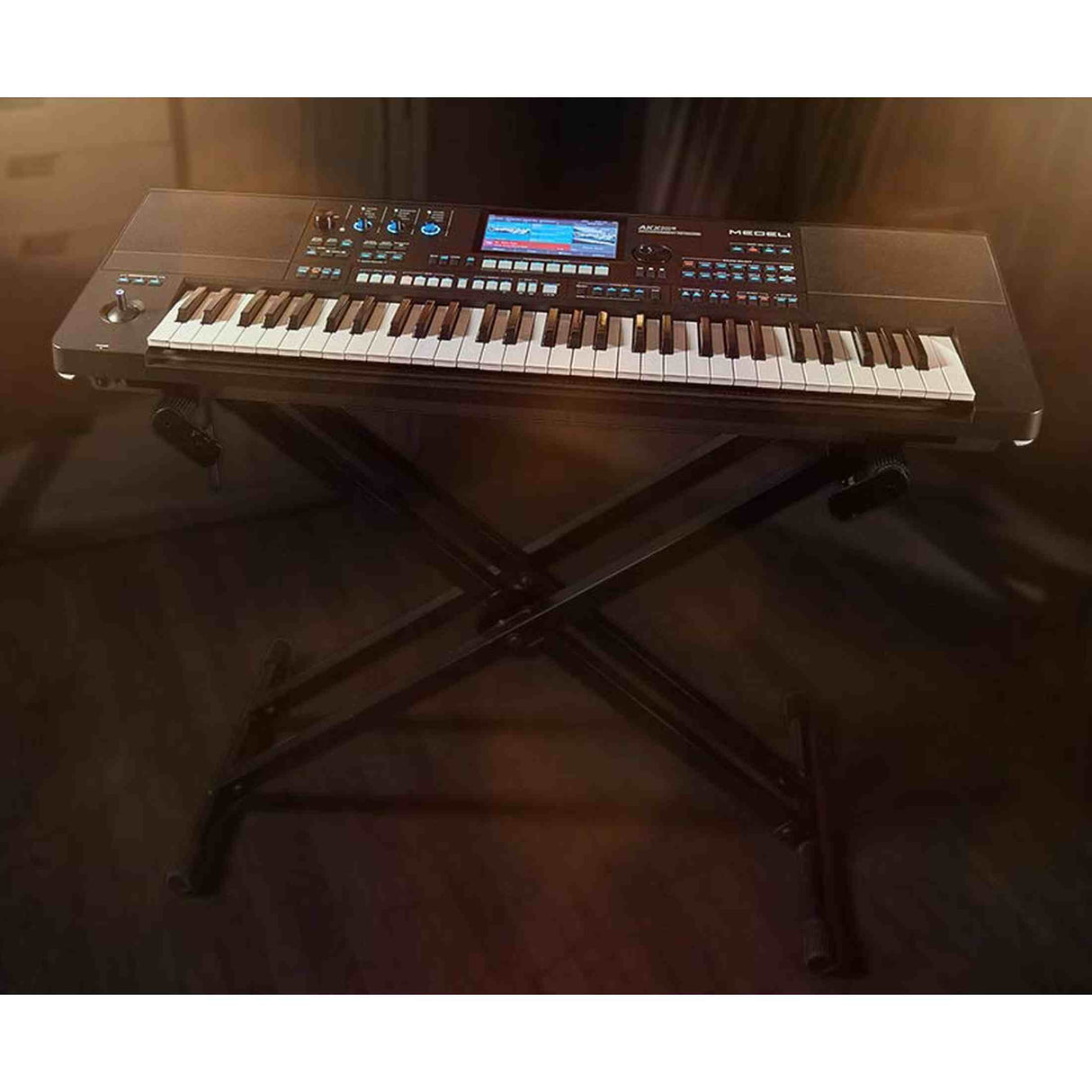 Medeli AKX10S Set – Workstation keyboard met 61 toetsen, 7” touchscreen, 4-way speakers, pedaal, standaard en kruk