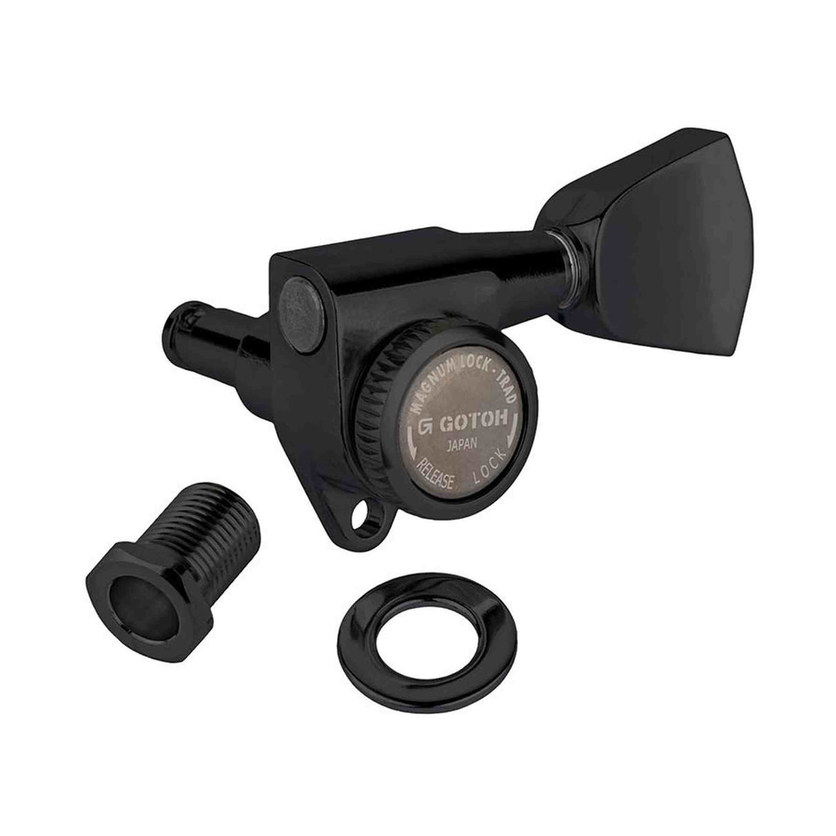 Gotoh GTH13454 SG301 stemmechanieken met Magnum Lock Trad and 04 knoppen, 3L3R, zwart