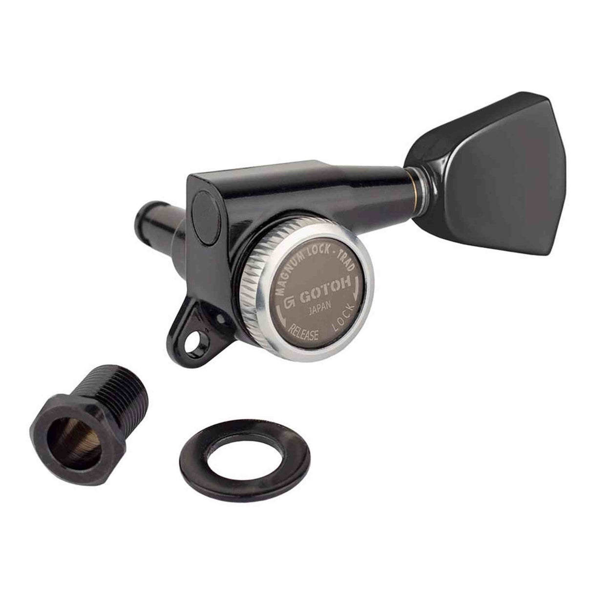 Gotoh GTH14055 SG381 stemmechanieken met Magnum Lock Trad and 04 knoppen, 3L3R, cosmo zwart