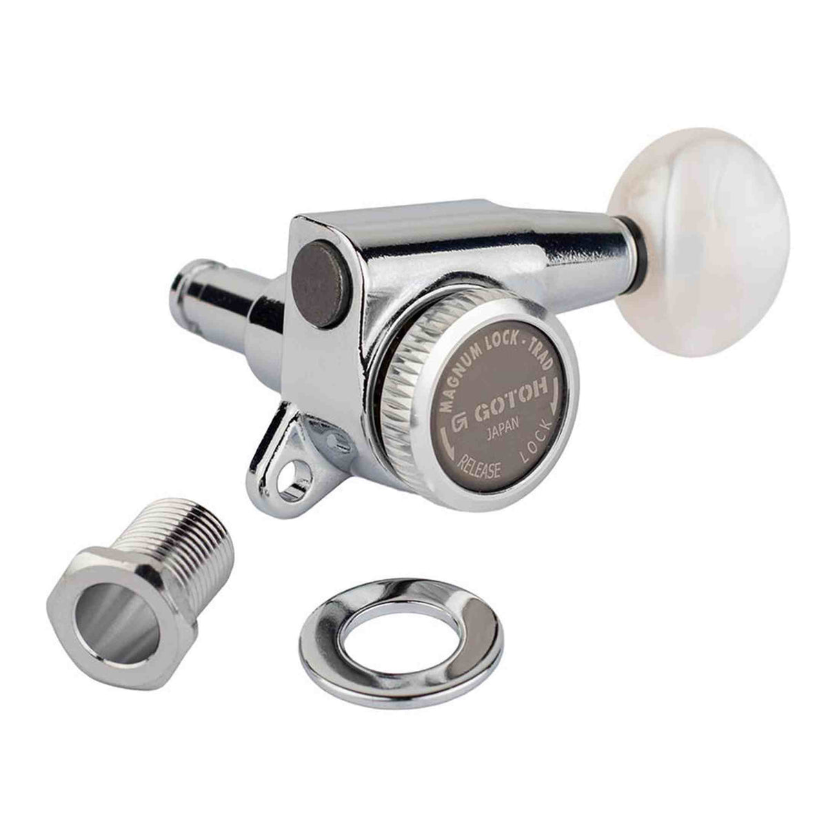 Gotoh GTH14076 SG381 stemmechanieken met Magnum Lock Trad and 05PW knoppen, 3L3R, chroom