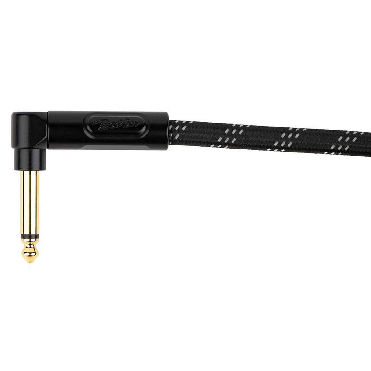 Boston GCRB-30A Prime Series woven jacket instrumentkabel jack–haakse jack 3 meter black tweed