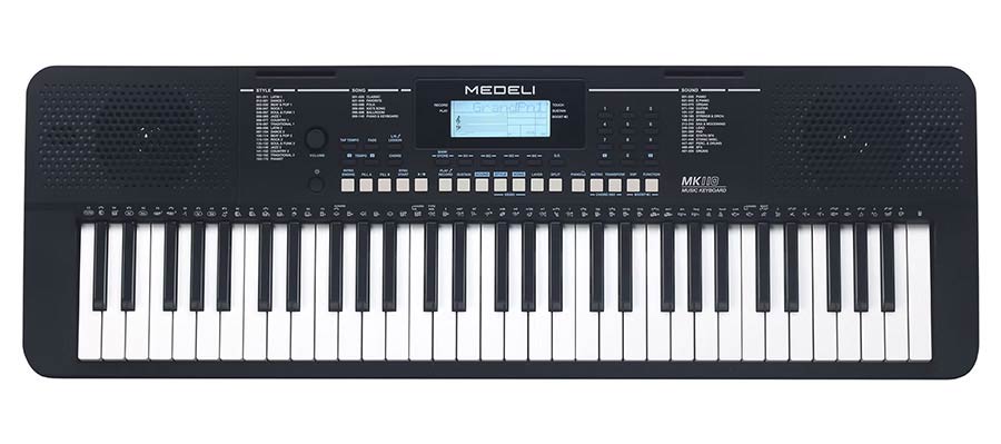 Medeli MK110 Keyboard Set met Standaard, Bank en Hoofdtelefoon 61 Toetsen Aanslaggevoelig