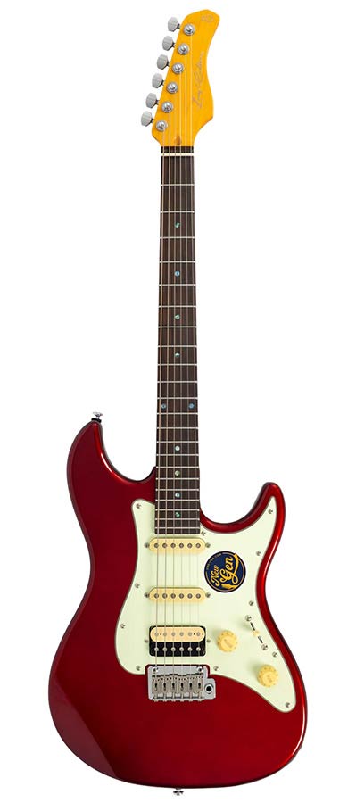 Sire S7N HSS/CAR Larry Carlton New Gen S-Style Elektrische Gitaar HSS Candy Apple Red met Locking Tuners